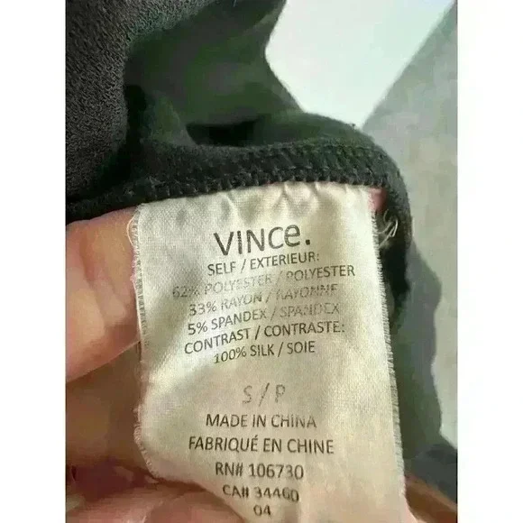 Vince Olive Green Short Sleeve Shift Dress Size Small - Picture 5 of 5